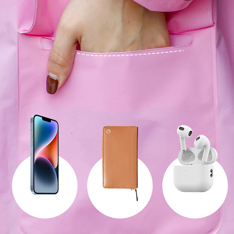 🍂Autumn Sales 49% OFF🥰Reusable Hooded Raincoat with Mask for Adults