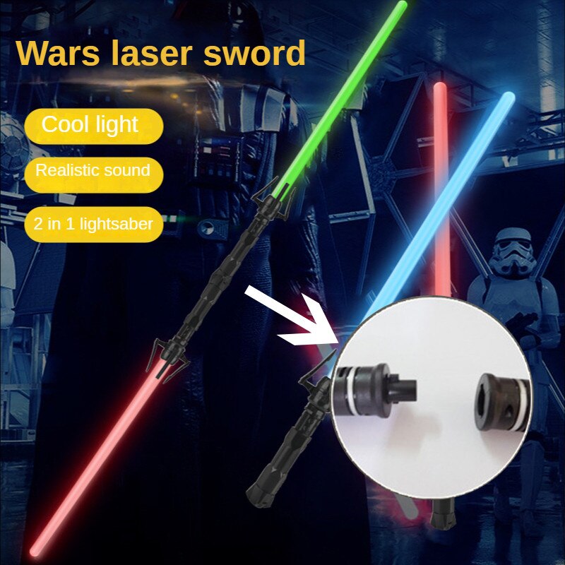 2023 New Cyberpunk Laser Sword，Sound effects, scalable, seven colors，cosplay props
