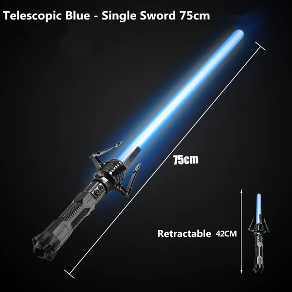 2023 New Cyberpunk Laser Sword，Sound effects, scalable, seven colors，cosplay props
