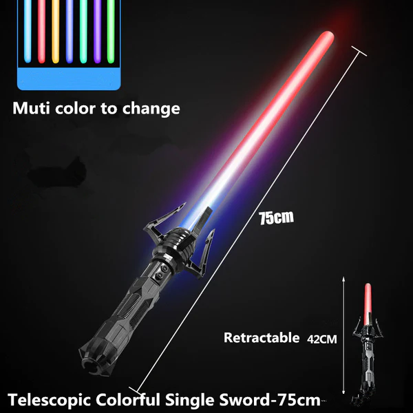 2023 New Cyberpunk Laser Sword，Sound effects, scalable, seven colors，cosplay props