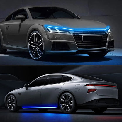 🔥【Dynamic Scan HoodBeam Kit】- 33% OFF! Light up your hood with hypnotic smooth scanning effects! ✨🚗