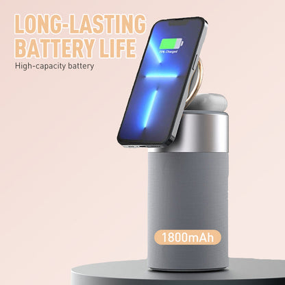 Multifunctional Magnetic Wireless Charger with Bluetooth Speaker