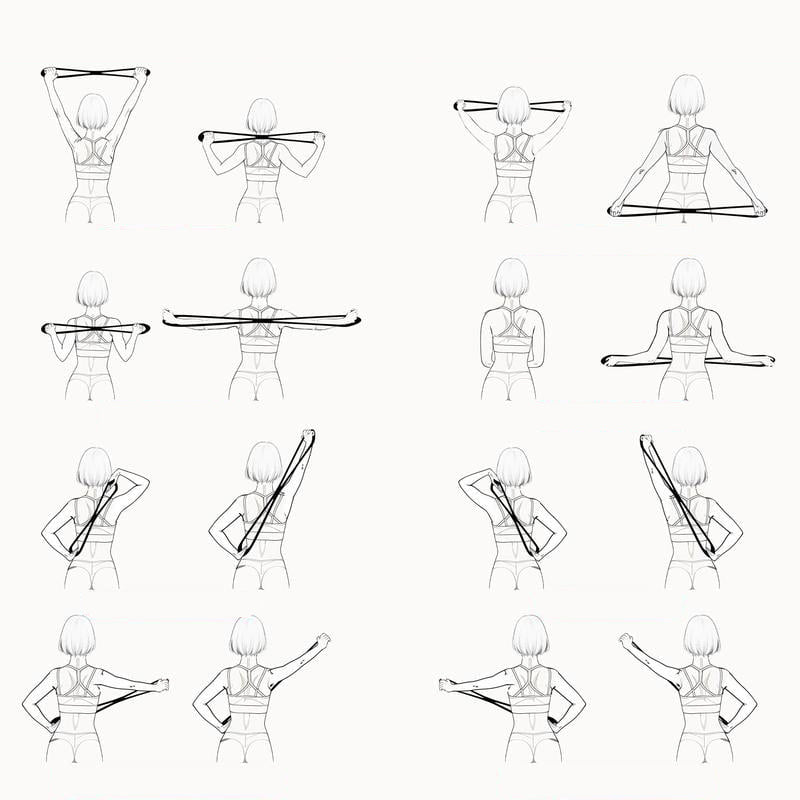 Figure 8 Fitness Resistance Band with Handles