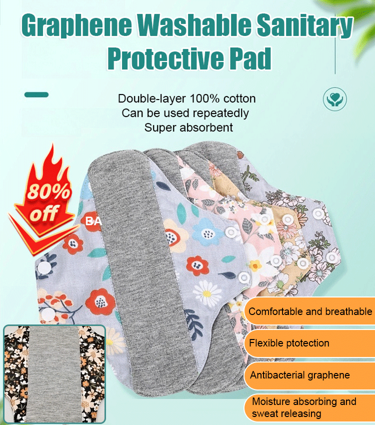 💖Reusable pads that can be used for at least 4 years (Random color)