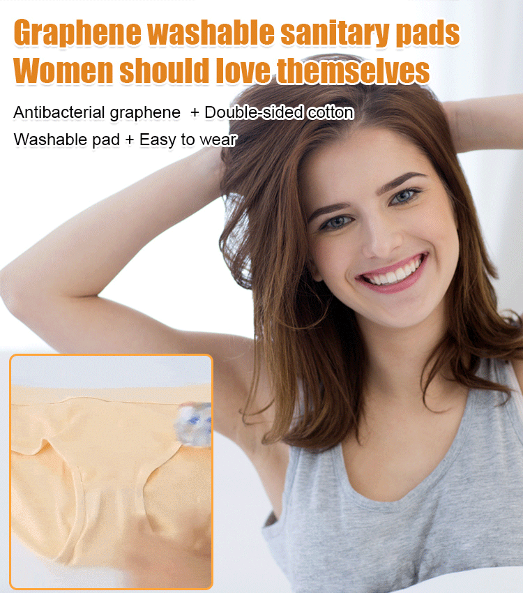 💖Reusable pads that can be used for at least 4 years (Random color)