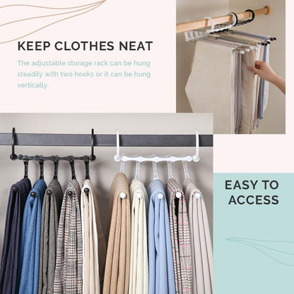 🔥Buy More Save More🔥Household Multifunctional Telescopic Folding Multi-layer Pants Storage Rack