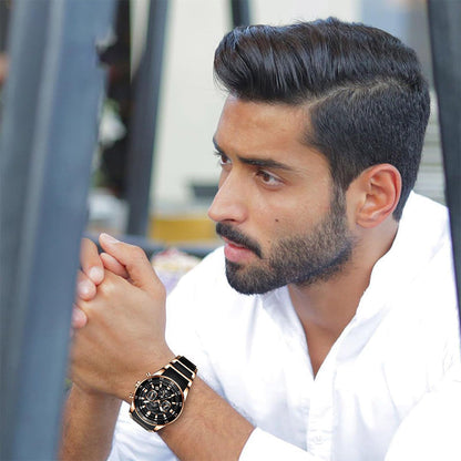 Men's Waterproof Multifunctional Quartz Watch