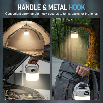 Portable Solar Rechargeable LED Camping Lantern