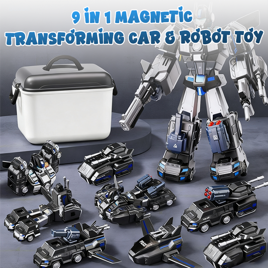 9 in 1 Magnetic Transforming Car & Robot Toy
