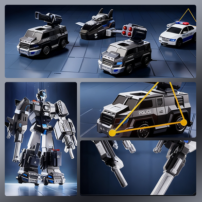 9 in 1 Magnetic Transforming Car & Robot Toy