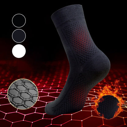 Men's Anti-Odor Graphene Crew Socks - 5 Pairs/Set