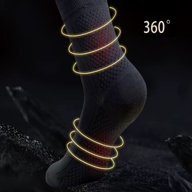 Men's Anti-Odor Graphene Crew Socks - 5 Pairs/Set