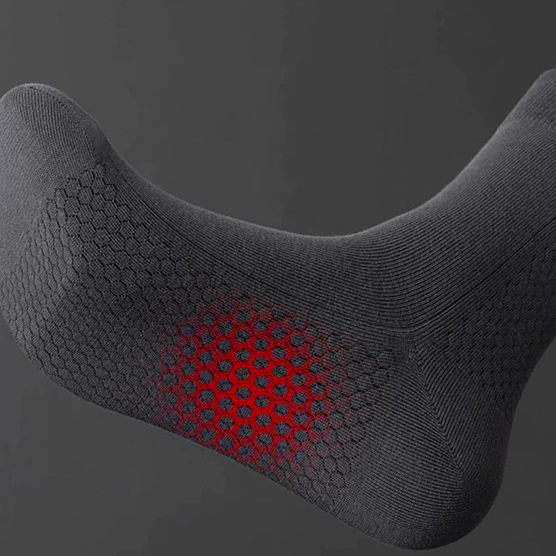 Men's Anti-Odor Graphene Crew Socks - 5 Pairs/Set