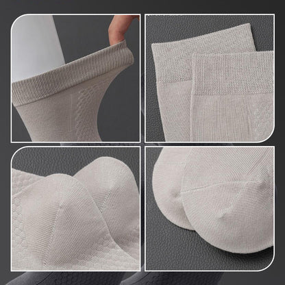Men's Anti-Odor Graphene Crew Socks - 5 Pairs/Set