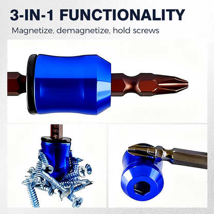 ⚡3-in-1 Magnetic Screwdriver Ring – Quick Bit Swap, Secure Hold & Portable