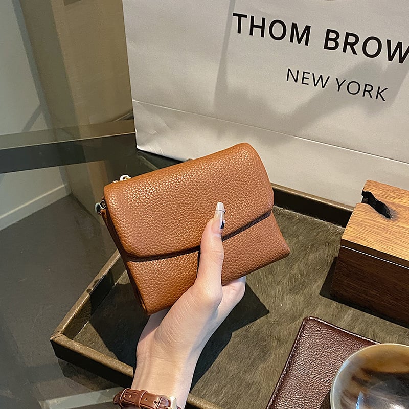 ⏰Unisex-Geldbörse aus Kieselleder🔥