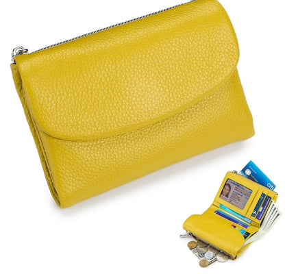 ⏰Unisex-Geldbörse aus Kieselleder🔥