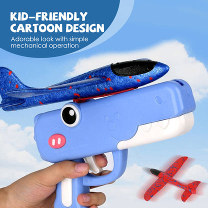 Dinosaur Airplane Launcher Toy for Kids