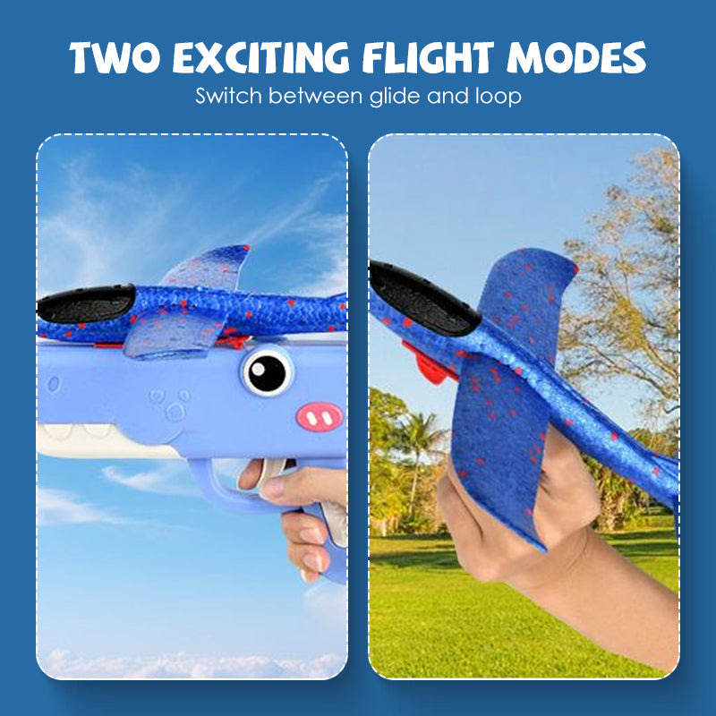 Dinosaur Airplane Launcher Toy for Kids