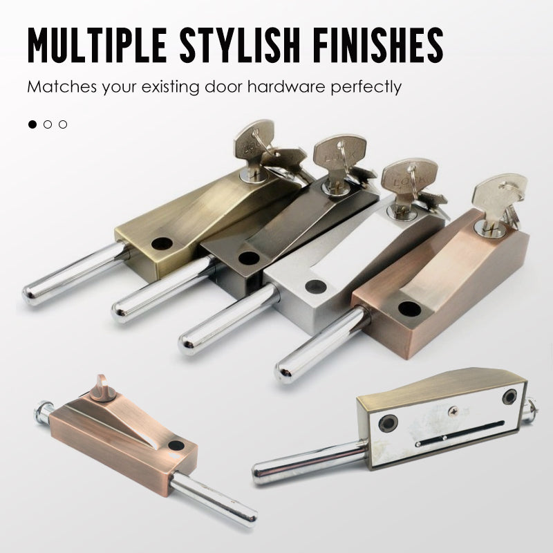 Spring Loaded Sliding Door Lock