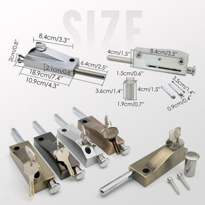 Spring Loaded Sliding Door Lock