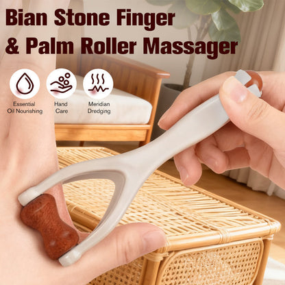 🧠50K+ SOLD!🔥Bian Stone Finger & Palm Roller Massager