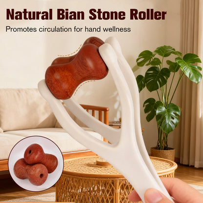 🧠50K+ SOLD!🔥Bian Stone Finger & Palm Roller Massager