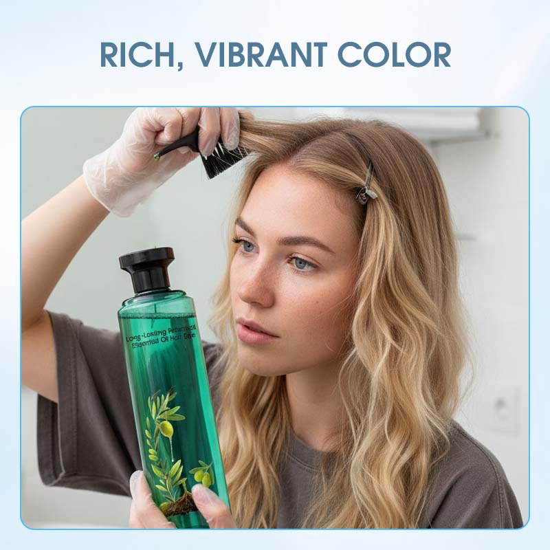 Long-Lasting Botanical Essential Oil Hair Dye