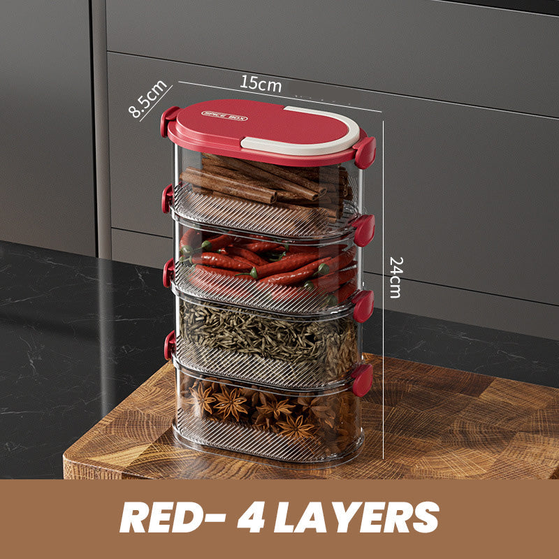⌚️Limited-time special offer🔥 Multi-layer Sealed Spice Organizer