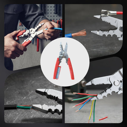 Wire Crimper Stripper with Voltage Detector