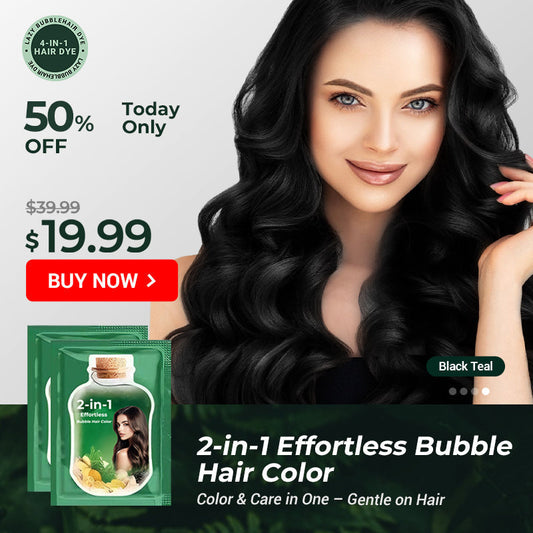🔥Christmas Limited-Time Offer: 50% OFF!!!🔥 2-in-1 Effortless Bubble Hair Color