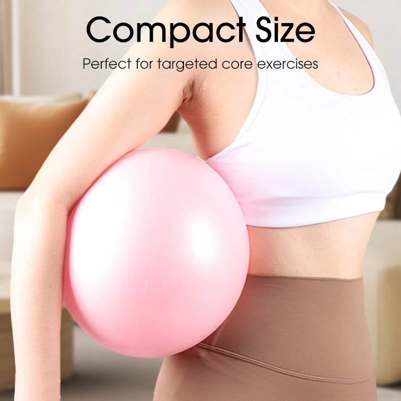 💜9-inch Anti-Burst Pilates Ball with Pump