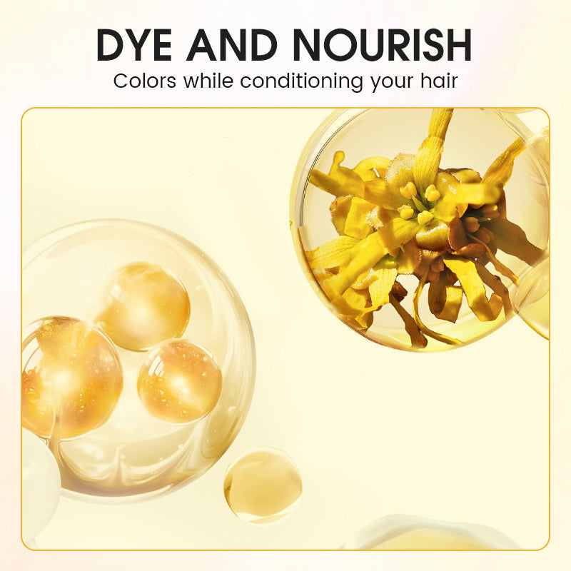 Plant-Based Foam Hair Dye for Gray Coverage