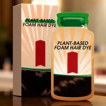 Plant-Based Foam Hair Dye for Gray Coverage