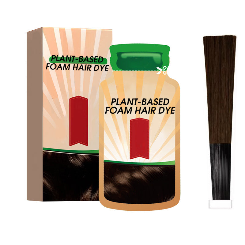 Plant-Based Foam Hair Dye for Gray Coverage