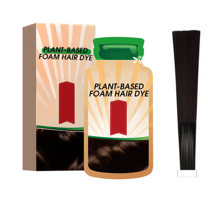 Plant-Based Foam Hair Dye for Gray Coverage