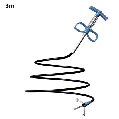 Flexible Pipe Dredging Tool with Claw Grabber