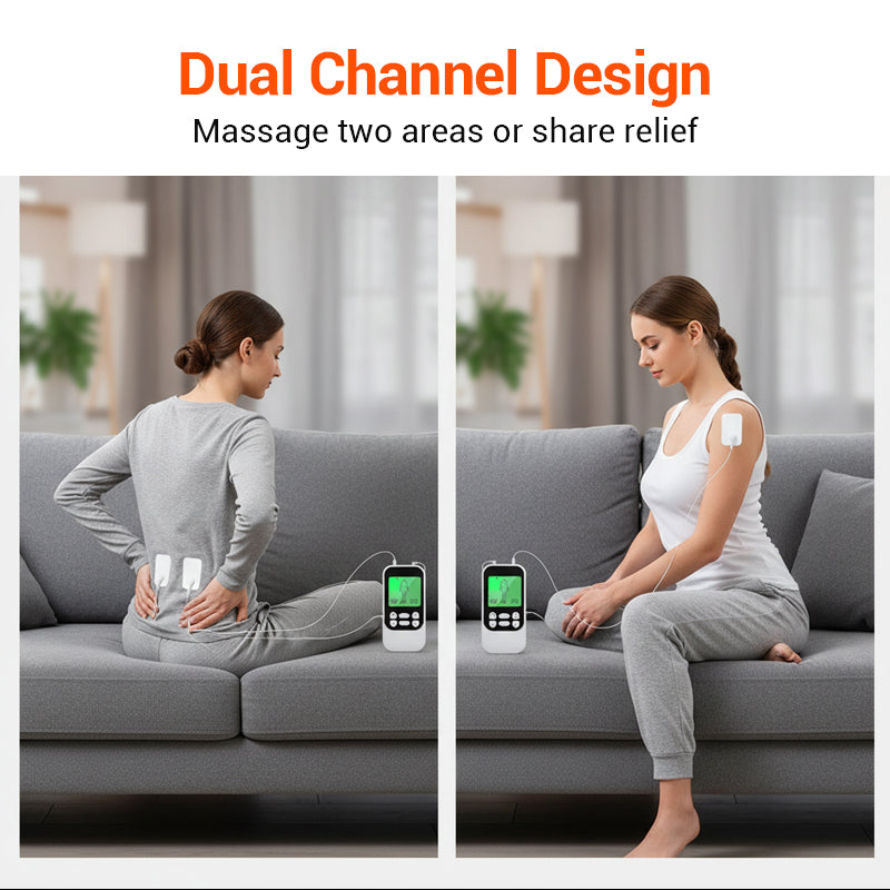 🔥2026 New Arrivals: 50% Off for a Limited Time!🔥Portable Dual Channel TENS Unit Muscle Stimulator