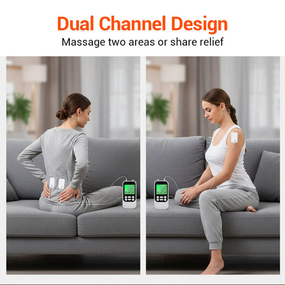 🔥2026 New Arrivals: 50% Off for a Limited Time!🔥Portable Dual Channel TENS Unit Muscle Stimulator