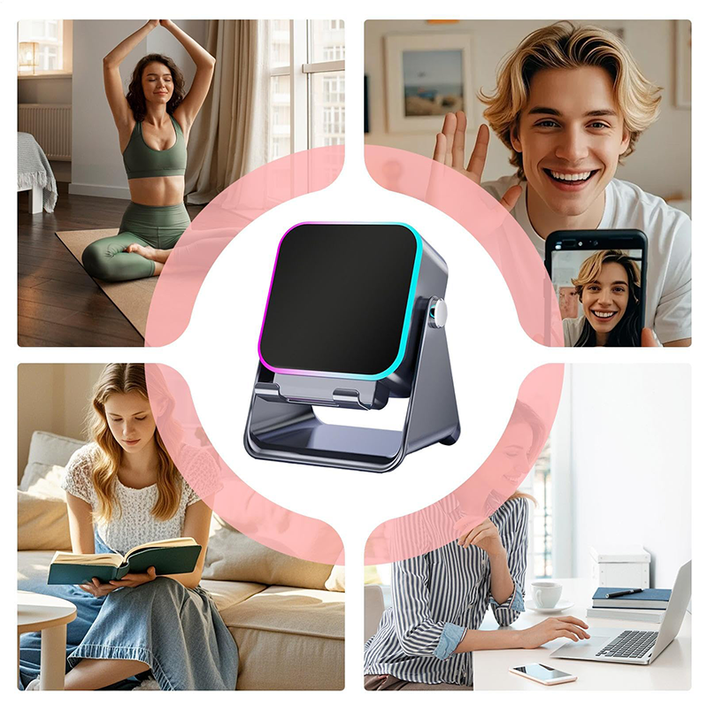 5-in-1 wireless Bluetooth speaker with induction function and adjustable cell phone holder