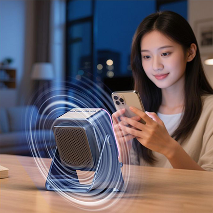 5-in-1 wireless Bluetooth speaker with induction function and adjustable cell phone holder