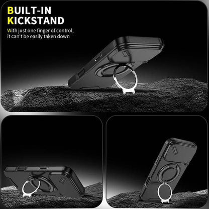 Magnetic Phone Case with Ring Stand For iPhone