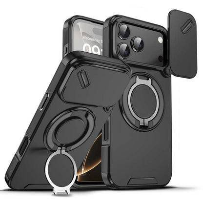 Magnetic Phone Case with Ring Stand For iPhone