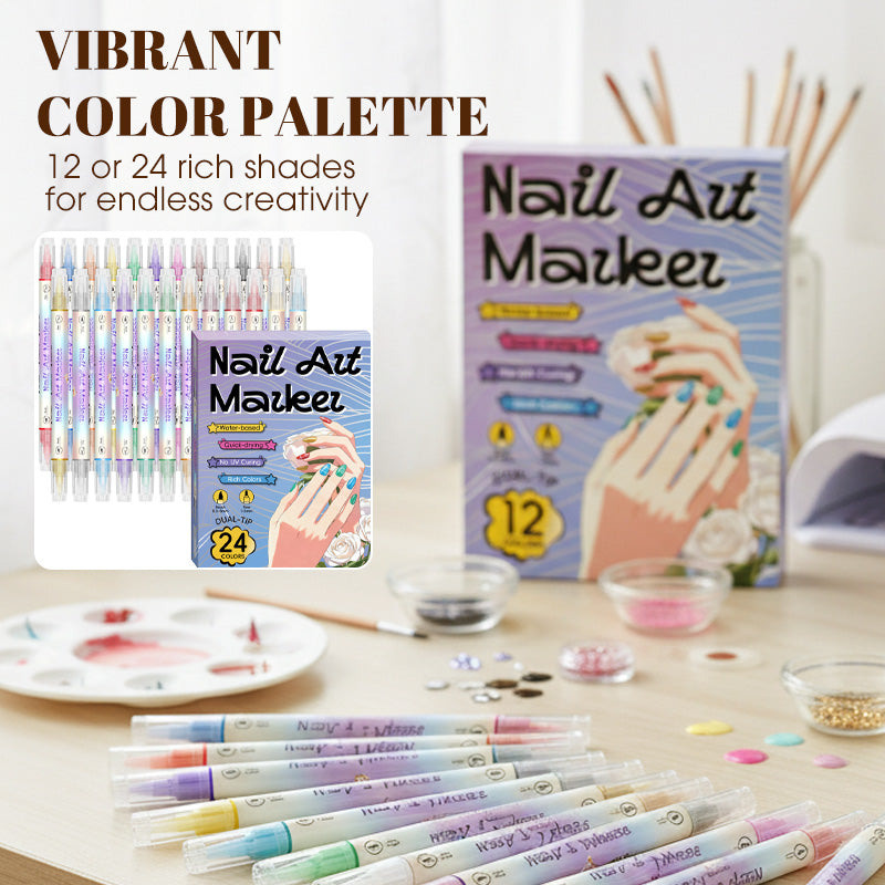 💅🖌️Dual‑Tip Nail Art Pens