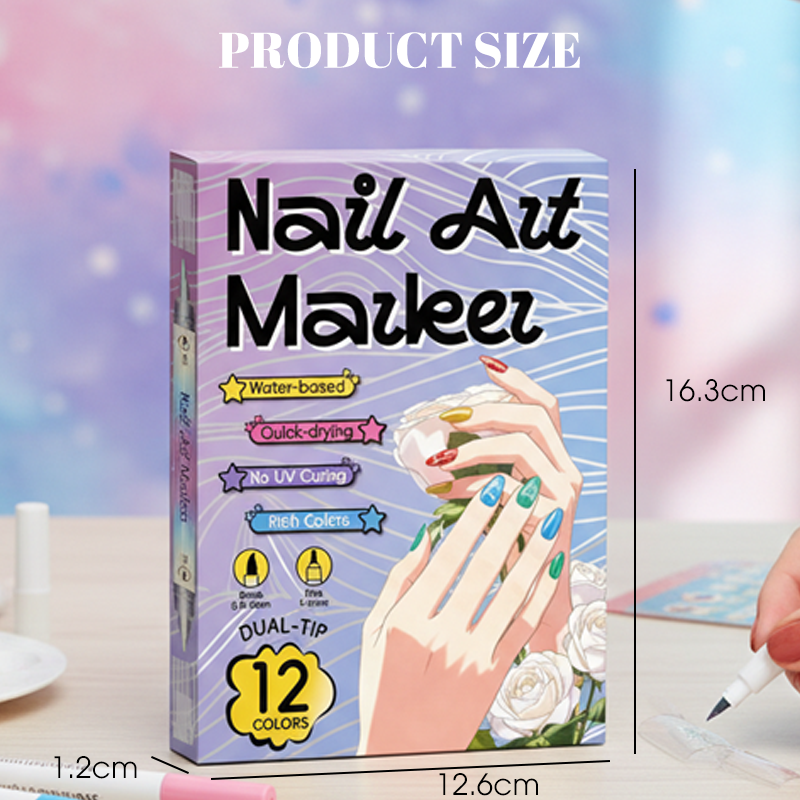 💅🖌️Dual‑Tip Nail Art Pens
