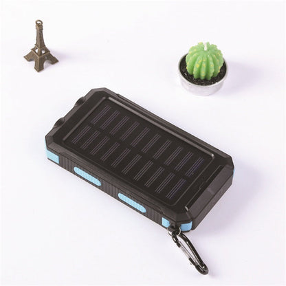 ⚡Portable Solar Power Bank, Solar Powered Charger with Dual LED Flashlights, Power Bank for Travel, Camping