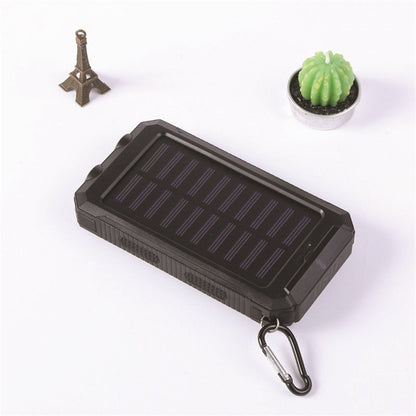⚡Portable Solar Power Bank, Solar Powered Charger with Dual LED Flashlights, Power Bank for Travel, Camping