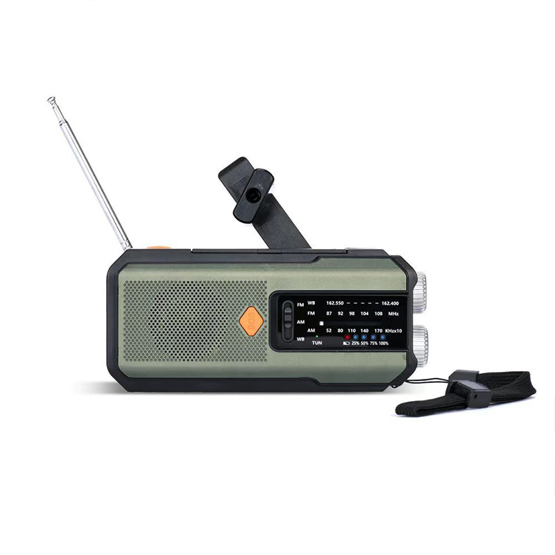 Solar Hand-Crank Emergency Weather Radio