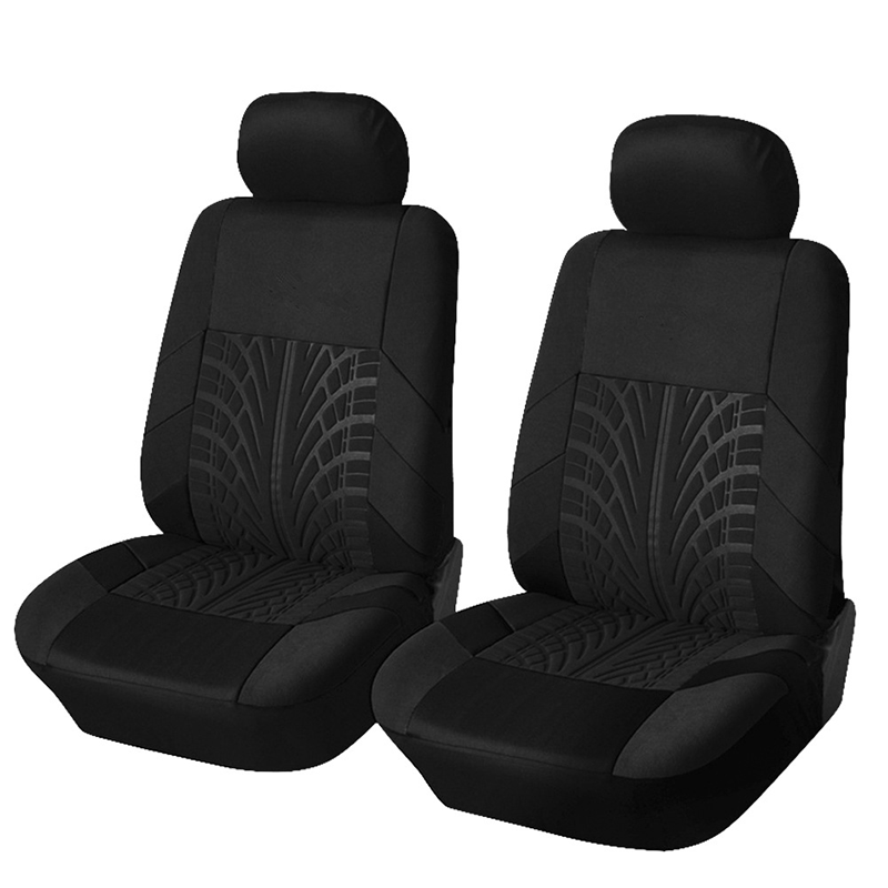 Car Seat Covers for 5 Seats Universal, Fabric Breathable Car Front & Rear Seat Protectors, Airbag Compatible, Full Protection, Fits Most Cars Trucks Vans SUVs, Red Gray Black Blue Seat Covers