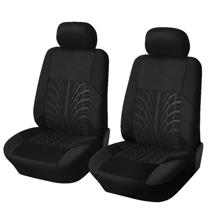 Car Seat Covers for 5 Seats Universal, Fabric Breathable Car Front & Rear Seat Protectors, Airbag Compatible, Full Protection, Fits Most Cars Trucks Vans SUVs, Red Gray Black Blue Seat Covers